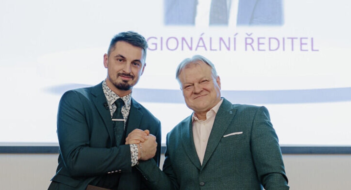 Martin Dajčar při slavnostním předání ocenění